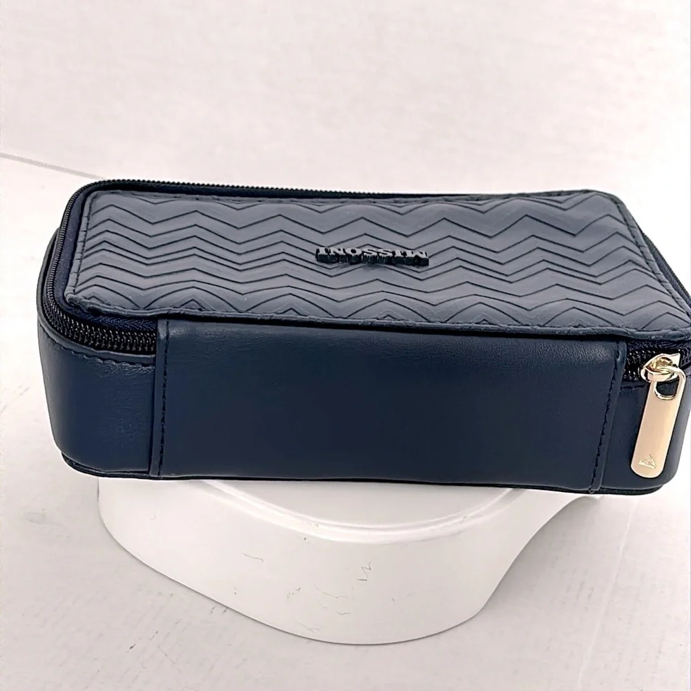 MISSONI for Delta clutch/ travel bag navy NWOT